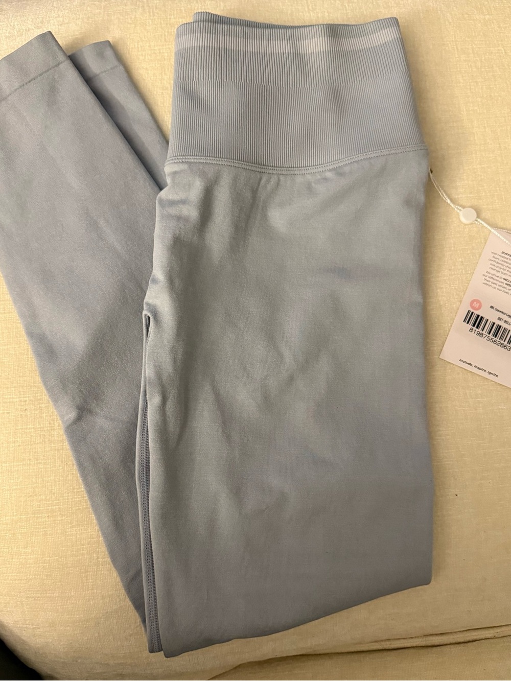 BuffBunny Grayish Blue High-Waist Seamless Leggings